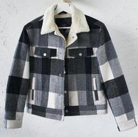 Superdry Sherpa Jacke Gr.36 kariert schwarz weiß grau Bayern - Drachselsried Vorschau