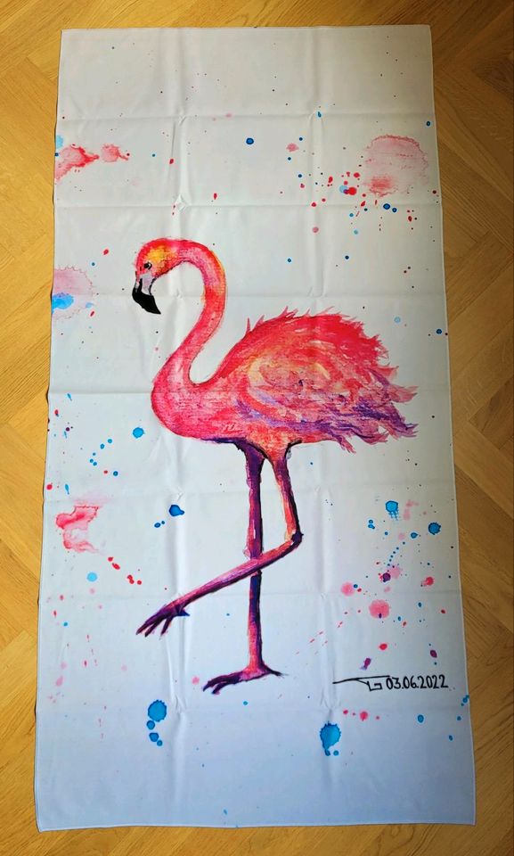 Sporthandtuch "Flamingo" ©TGabrielArt in Berlin