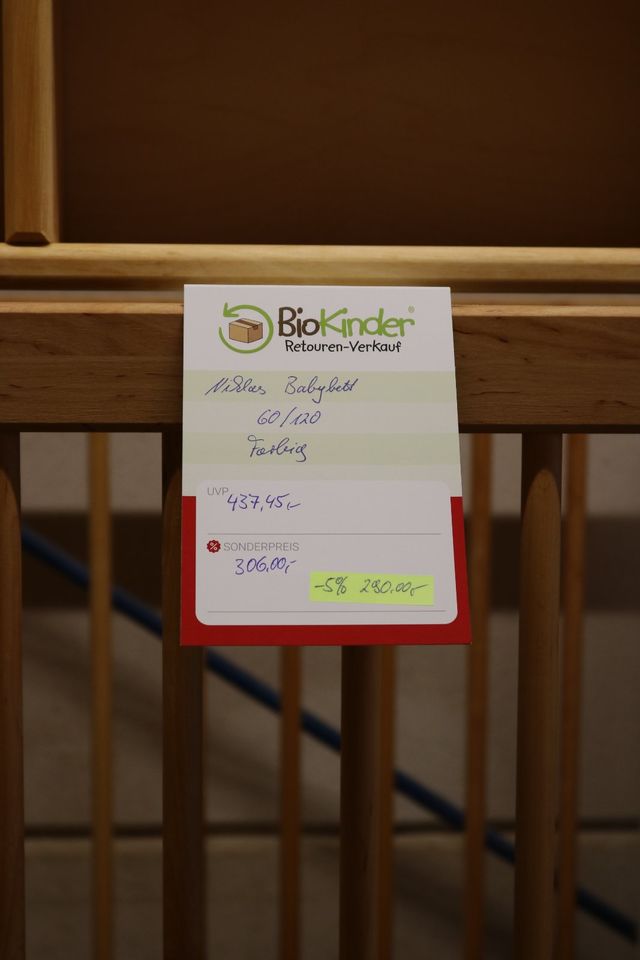 Niklas Babybett 60x120 cm von BioKinder in Wehrheim