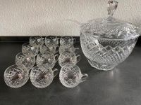 Nachtmann Bleikristall Bowleservice mit 12 Gläsern Vintage 60er Bayern - Veitsbronn Vorschau