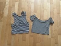2 x Top Cropped Top von Pull&Bear Gr M/L weiß schwarz gestreift Bayern - Gaukönigshofen Vorschau