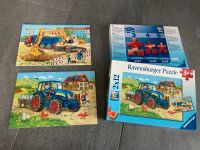Ravensburger Puzzle 2x 12 Teile Bauernhof und Baustelle Sachsen - Waldheim Vorschau
