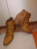 Ankle Boots Gr. 38 Absatz 5 cm Cognac Thüringen - Ilmtal-Weinstraße Vorschau