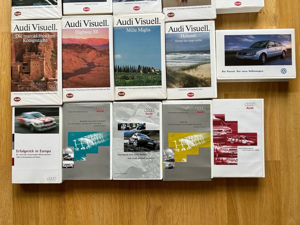 Audi / VW Visuell, Audi Tradition VHS Imagefilm Kasetten in Bruchsal