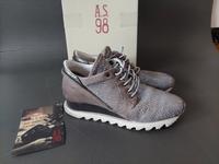 A.S.98 Halbschuhe Sneakers 40 Leder silber grau braun Schuhe TOP Bayern - Goldbach Vorschau