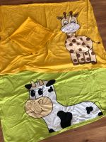 2x Kinderbettwäsche Kuh Giraffe  200x135 Kissen 80x80 Hessen - Leun Vorschau