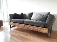Industrial Style Sofa, Handgefertigtes Einzelstück! Holz/Stahl Hamburg-Mitte - Hamburg Wilhelmsburg Vorschau