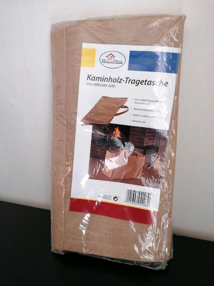 Kaminholz - Tragetasche aus robuster Jute, ovp. in Kaiserslautern