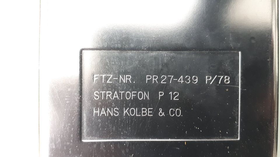 Stabo Stratofon P-12 Handfunkgerät Funkgerät Hans Kolbe PR27-439 in Panketal