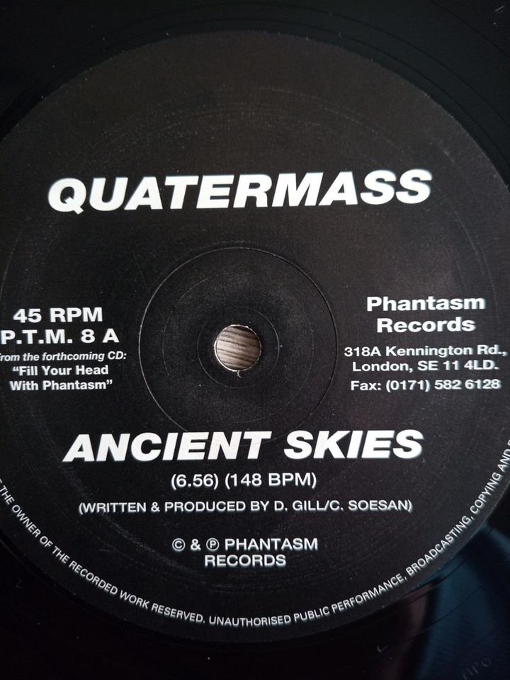 Goa Trance, Quatermass ‎– Ancient Skies , UK Techno 95 in Heusweiler
