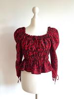 Topshop Bluse 36 Rot/Schwarz Cropped Altona - Hamburg Sternschanze Vorschau