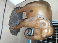 Elefant Holz ca. 41 cm x 33 cm alt Figur Echtholz alt bis antik Hessen - Bensheim Vorschau