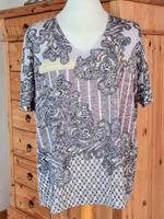 GERRY WEBER KURZARM T-SHIRT GRAU WEISS GELB ROSA 46/48 TOP!!! Hessen - Felsberg Vorschau