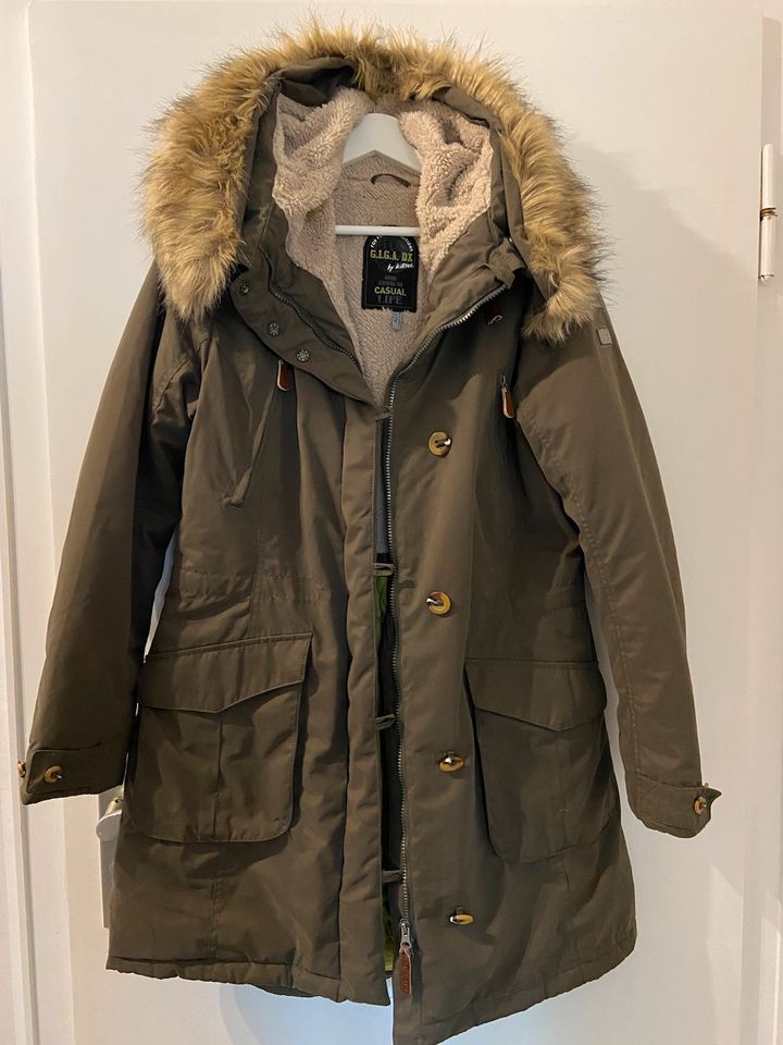 Killtec G.I.G.A. DX Winter Parka Mantel Gr. 42 Khaki wNeu in Moers