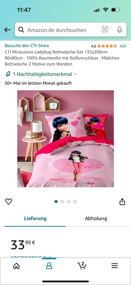 Miraculous Ladybug Bettwäsche Set in Langen (Hessen)