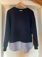 Dunkelblauer Pullover mit eingenähter Bluse Baden-Württemberg - Leonberg Vorschau