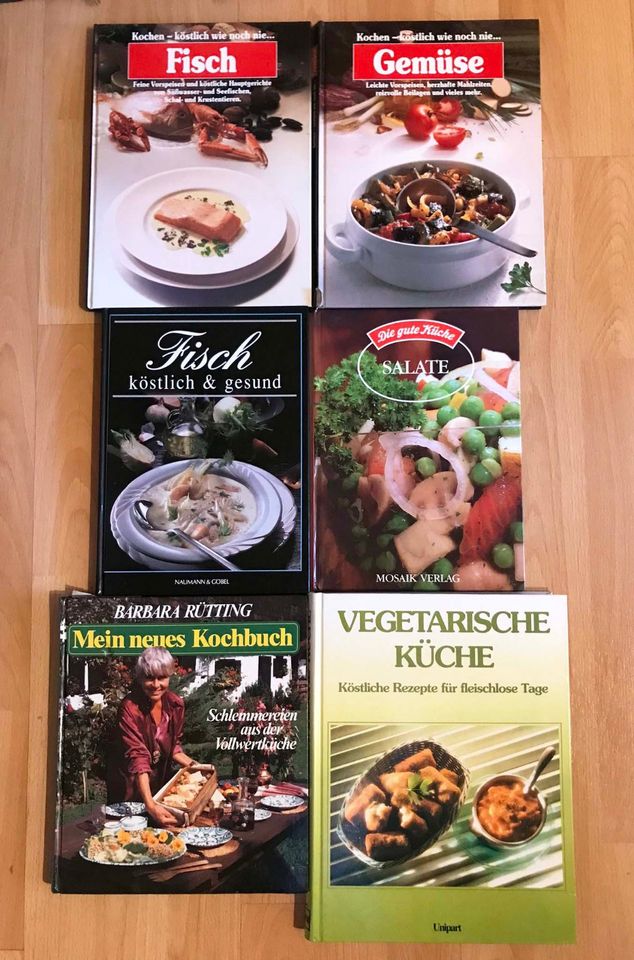 Kochbücher Fisch, Vollwert, Vegetarisch, Gemüse Salate ab in Nürnberg (Mittelfr)