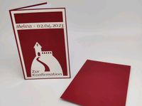 Konfirmationskarte / Taufkarte - personalisierbar - Niedersachsen - Großheide Vorschau