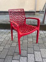 6x Garten Stuhl Design modern rot hochwertig Hessen - Viernheim Vorschau