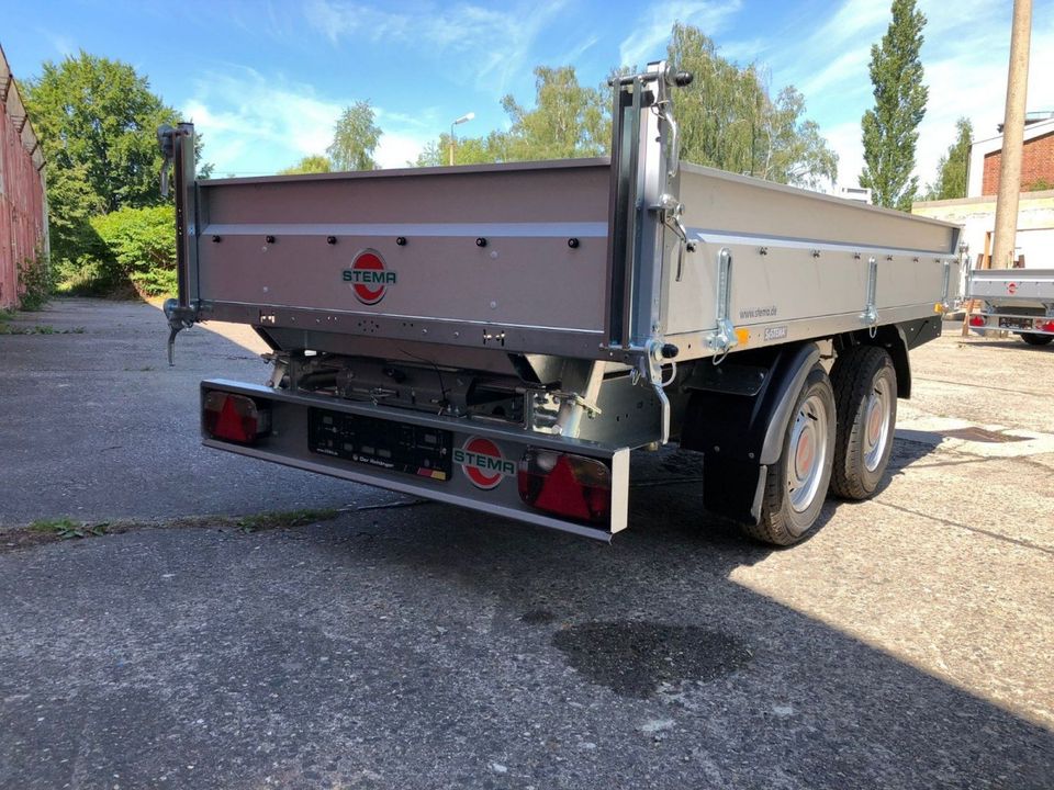 ❗❗❗SONDERPREIS ❗❗❗ STEMA Rückwärtskipper mit Auffahrrampen Heckkipper Hochlader Anhänger SHRK O2 27-30-15.2 Rocko 24405 2700kg 301x153cm Garten Transport Schüttgut Brennholz Steine Kies Finanzierung in Leipzig