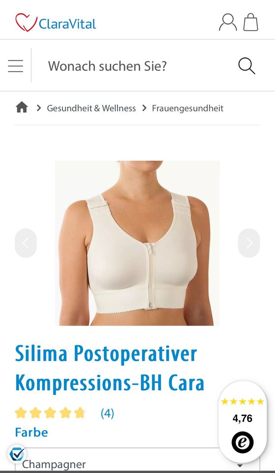 Postoperativer Kompressions-BH Thuasne Cara Gr. 80 A *NEU in