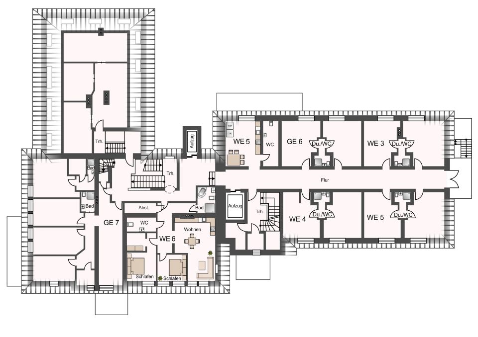 560€/m² vermietbare Fläche! Herausragendes Investitionsobjekt mit enormen Mietsteiergungspotenzial in Bad Berneck i. Fichtelgebirge