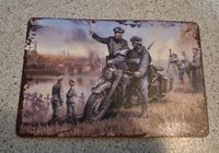 Militär soldaten Metallschild WK Nachbildung Motorrad 20 x 30 Mecklenburg-Vorpommern - Wolgast Vorschau