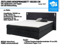 Boxspringbett Bett 180/200 +KSMatratze H3 +Topper Samt-Velour Bremen - Huchting Vorschau