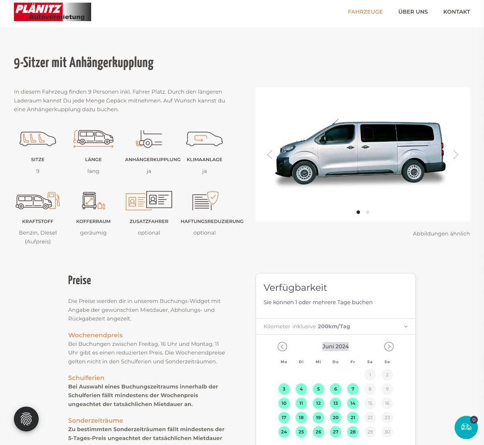 9 Sitzer Bus EXTRA LANG - VW T6 Bus mieten , 10 % SOFORT RABATT s.unten in Leipzig