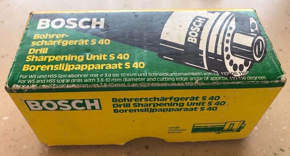 Bosch Bohrerschärfgerät S40 Bohrmaschine Heimwerker heimwerken in Syke