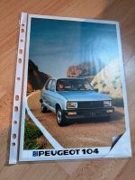 Peugeot 104 Prospekt 1983 Baden-Württemberg - Mannheim Vorschau