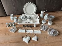 Deko Konvolut shabby weiß silber grau Ikea Tablett Kerzenhalter Nordrhein-Westfalen - Kevelaer Vorschau