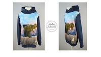 Hoodie Pullover Dinosaurier 116 122 128 134 140 146 handmade neu Niedersachsen - Laatzen Vorschau