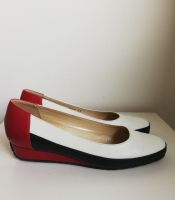 *Bagnoli* Damen Schuhe Pumps Rot -Weiß -Schwarz Leder Gr. 38 Niedersachsen - Oldenburg Vorschau