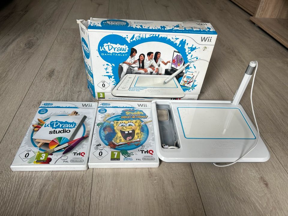 Nintendo Wii uDraw Game Tablet inkl. 2 Spiele in Dessau-Roßlau