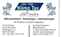 Entrümpelung, Demontage, Abbrucharbeiten KlimoTax Nordrhein-Westfalen - Erftstadt Vorschau