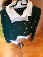 Topmoderner Pullover mit Bluse abgesetzt gr.38 Hessen - Eiterfeld Vorschau