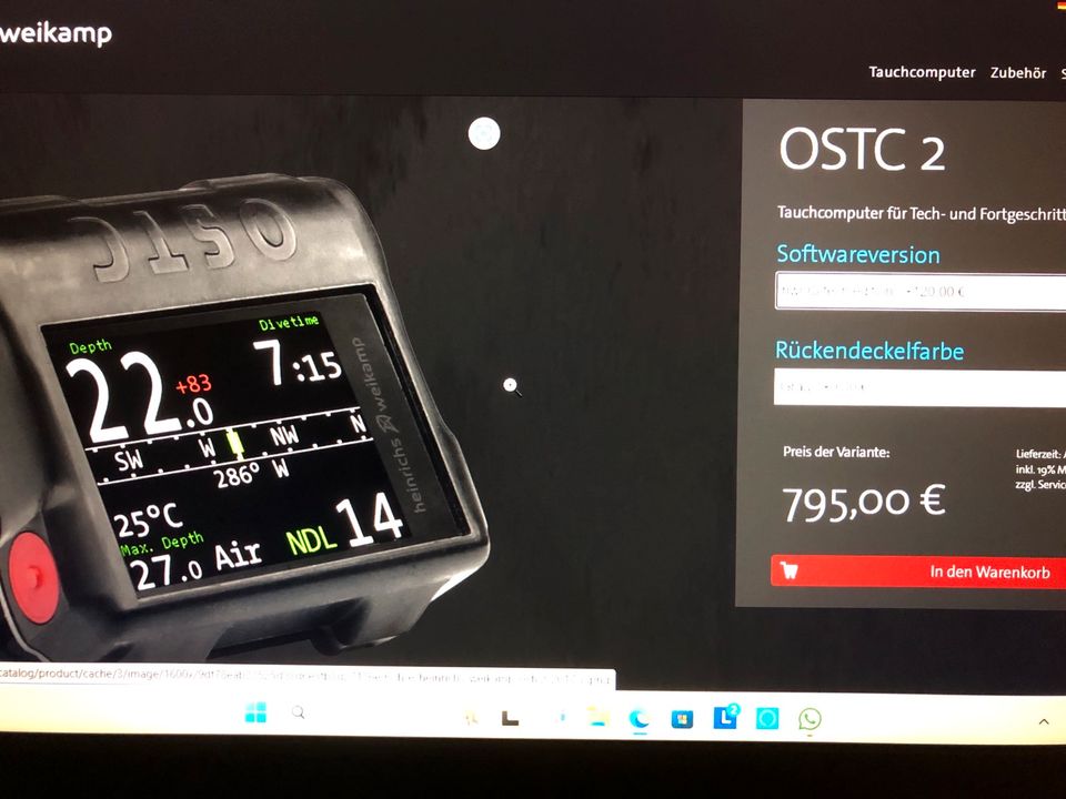 Heinrich Weikamp OSTC2 tech Tauchcomputer in Mömbris