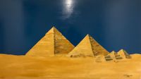 Pyramiden von Gizeh Großformat, 180 x 90cm,Acryl auf MDF-Platte, Niedersachsen - Oldenburg Vorschau