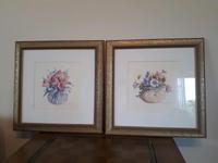 Bilder Set "Blumen" im Rahmen, 41 x 41 cm, Nachlass Nordrhein-Westfalen - Velen Vorschau
