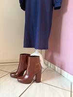Stiefelette Stiefel braun cognac rotbraun 40 41 Heel Blockabsat Kiel - Mitte Vorschau