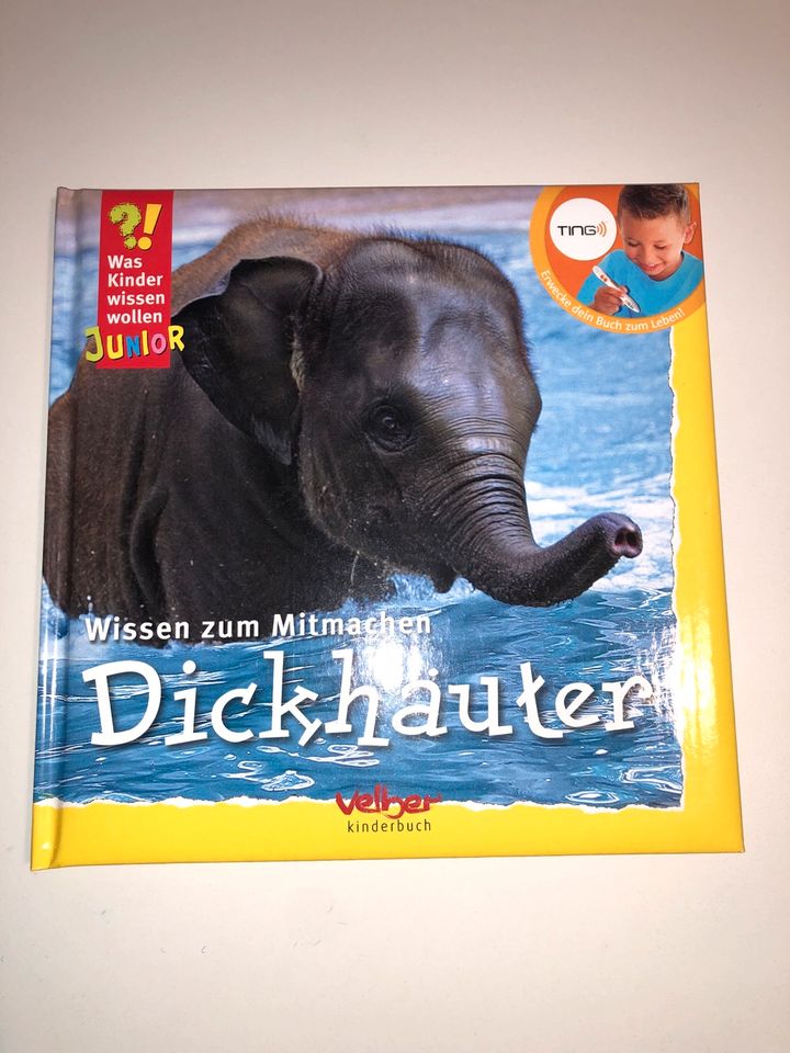 Buch Dickhäuter Elefant zu hören mit TING-Stift neuwertig in Unterföhring
