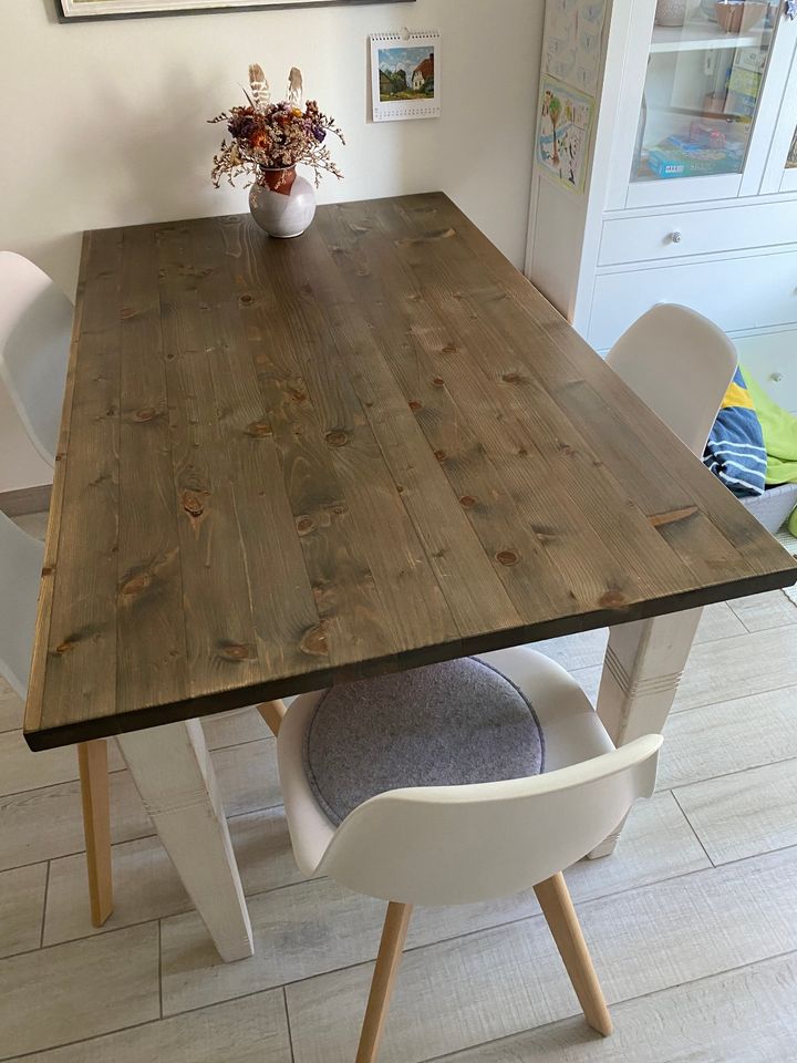 Esstisch Küchentisch Tisch Massivholztisch150x90cm Shabby in Rostock