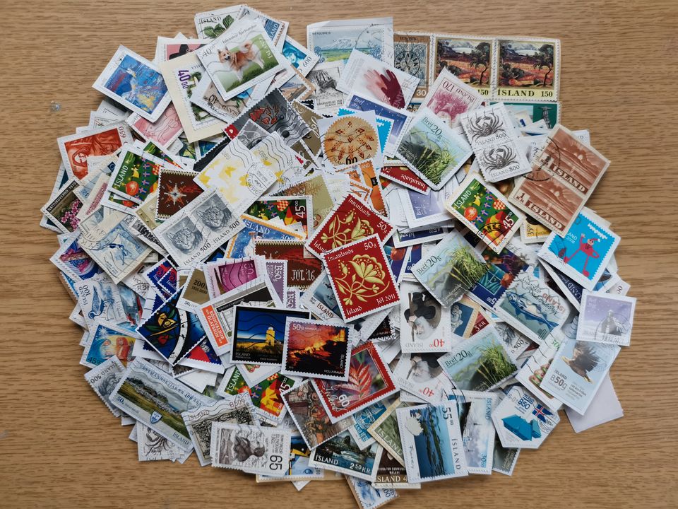 BRIEFMARKEN ISLAND: KILOWARE 100 GRAMM BIS 2018 – GROSSE RARITÄT in Leichlingen