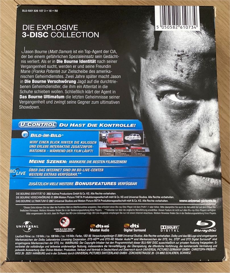 Ultimative Bourne Collection + Bourne Vermächtnis blu-ray in Ahlen