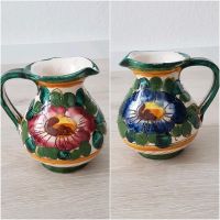 Keramik Kanne Rot Blau Blumen Floral Deko Vase Niedersachsen - Barsinghausen Vorschau