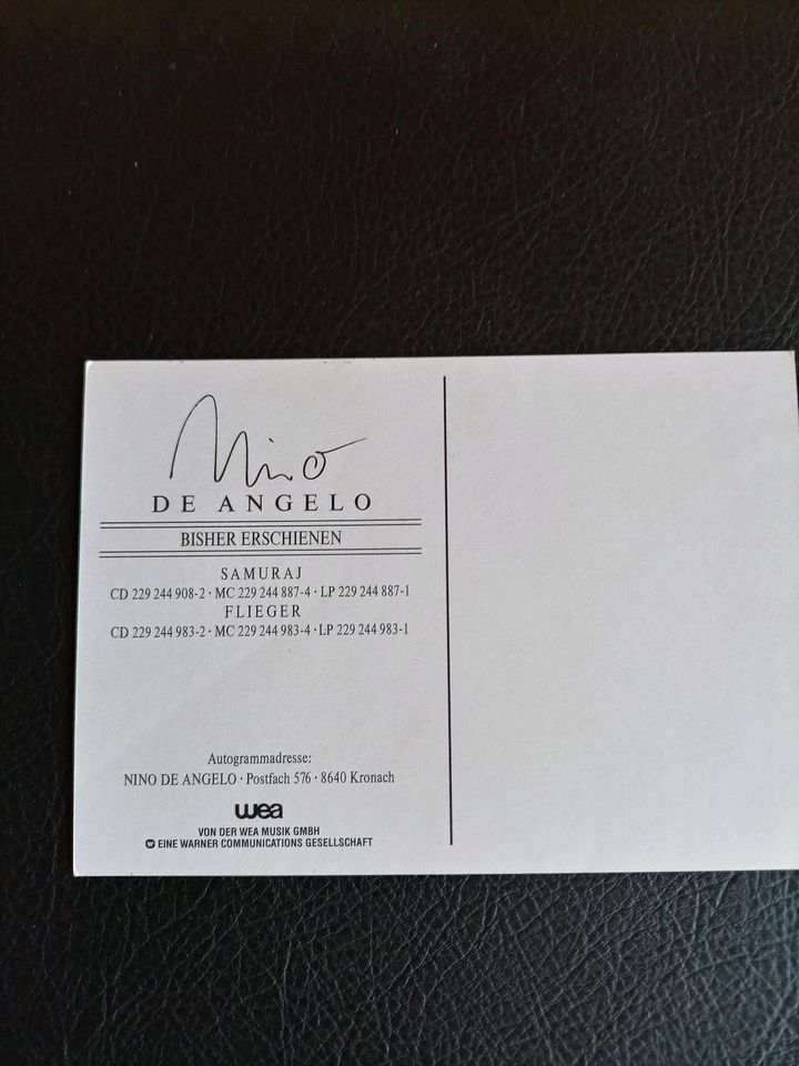 Nino De Angelo Autogrammkarte in Nünchritz