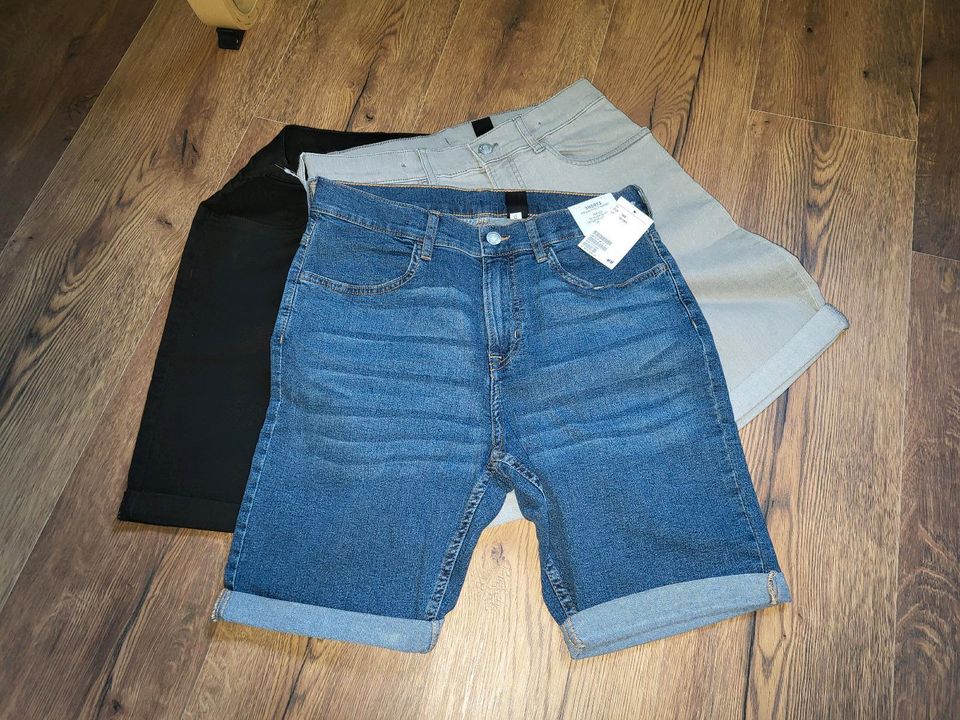 3 Jeans Shorts H&M 158 Set Paket Junge Denim neu Etikett in Lübbenau (Spreewald)