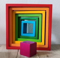 Montessori Holz Viereck Regenbogen 1+ Hamburg-Nord - Hamburg Langenhorn Vorschau