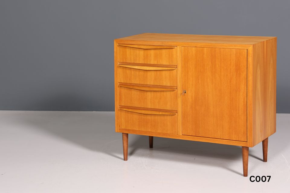 ◤Hauptstadt Möblerei Berlin Große Auswahl Kommoden Danish Teak Barock Stil Kolonial Mid Century Kommode Danish Design Schrank Englisch Sideboard in Berlin